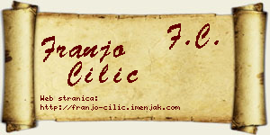 Franjo Cilić vizit kartica